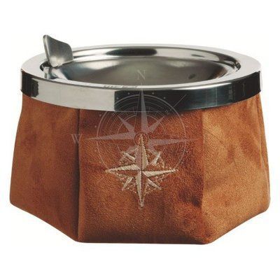 Пепельница Cloth Windproof, коричневая. (Арт. база 01303) TY30114 фото