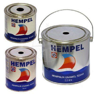 Краска HEMPALIN ENAMEL 52140, черная. 52140-19990/2,5 фото