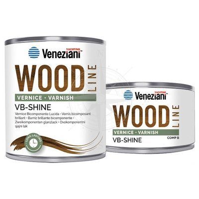 Лак полиуретановый двухкомпонентный Veneziani Wood Line, прозрачный, 750 мл, Osculati. 65.016.02 фото
