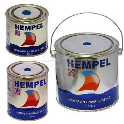 Краска HEMPALIN ENAMEL, синяя, 0,2 л. Арт. базы 07247 52140-30100/200 фото