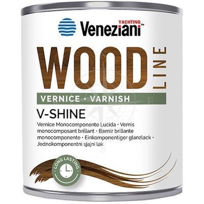 Лак однокомпонентный Veneziani Wood Line, прозрачный, 750 мл, Osculati. 65.004.01 фото