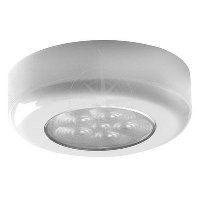 Светильник LED, накладной, 12/24 В, 1,2 Вт, пластик белый, прозрачное стекло, Osculati. 13.179.56 фото