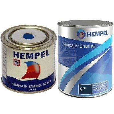 Краска HEMPALIN ENAMEL, темно-синяя, 0,2 л. Арт. базы 07245 52140-34730/200 фото