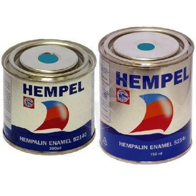 Краска HEMPALIN ENAMEL, светло-синяя, 0,2 л. Арт. базы 07248 52140-30700/200 фото