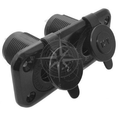 Розетка двойная, водонепроницаемая 14.517.08 фото