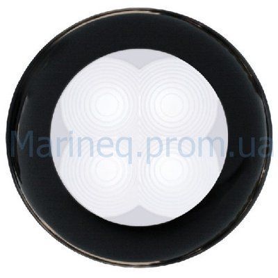 Светильник LED, врезной, 0,5 Вт, 12 В, круглый, чёрный, Hella Marine. 500051 фото