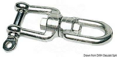 Вертлюг якорный кованый, высокопрочный, 6 мм. 01.428.00 фото