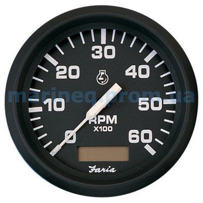 Тахометр с датчиком моточасов, универсальный, 7000RPM, черный. Арт. базы 01492 TCH015 фото