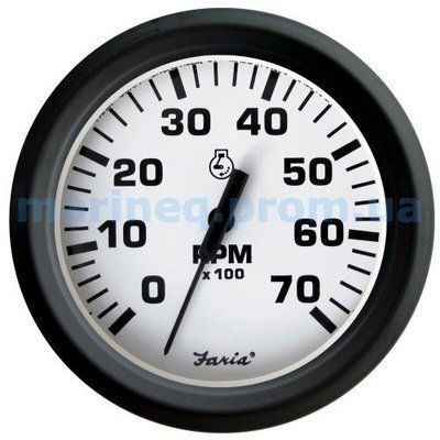 Тахометр, универсальный, 7000RPM, белый. Арт. базы 01493 TC9003 фото