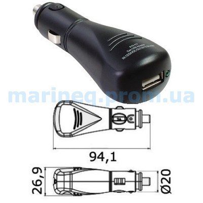 Адаптер для прикуривателя с выходом 1хUSB 14.517.10 фото