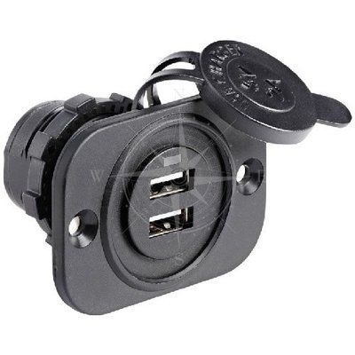 Гнездо двойное USB, Osculati. 14.516.01 фото