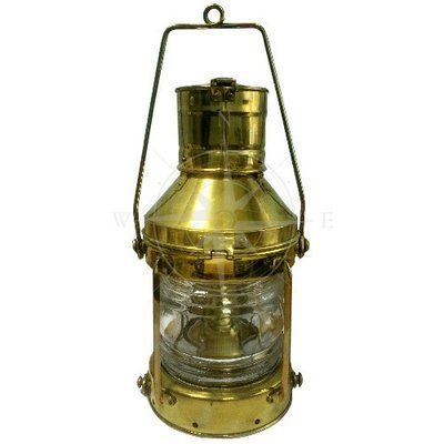 Лампа подвесная, керосиновая, 350 мм, латунь, прозрачное стекло, Azur Marine. LAMP010 фото