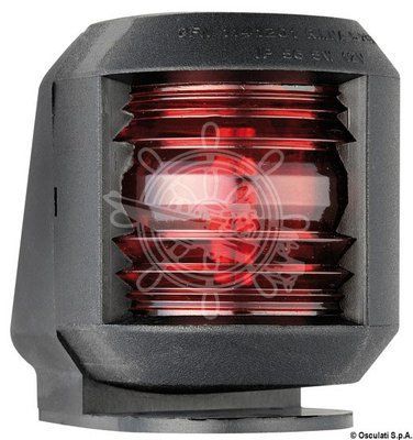 Огонь навигационный Utility Compact с палубным креплением, левый, чёрный пластик 11.413.01 фото