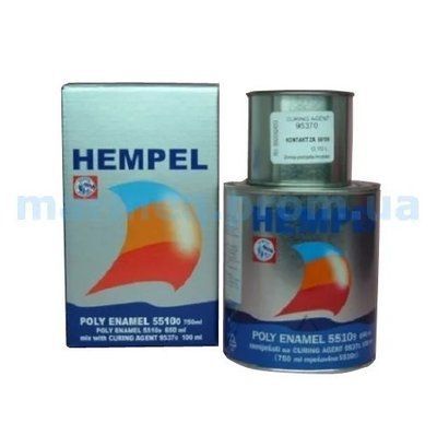 Краска полиуретановая двухкомпонентная POLY ENAMEL, темно-синяя, 0,75 л. 55103-35141/750 фото