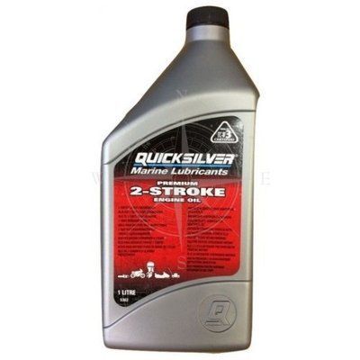 Масло для 2-тактных моторов Quicksilver Premium TC-W3,1 литр 858021QB1 фото