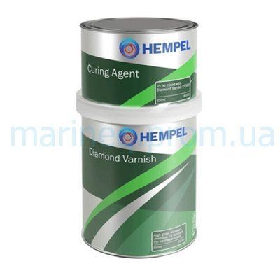 Лак полиуретановый двухкомпонентный HEMPEL DIAMOND VARNISH, 750 мл. 05149-95370/750 фото