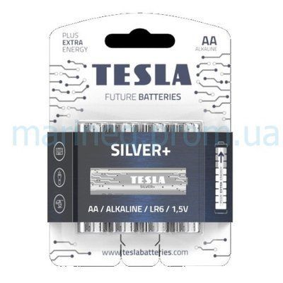 Батарейки Silver + AA / LR6 / 1,5V, 4шт. 12463 фото