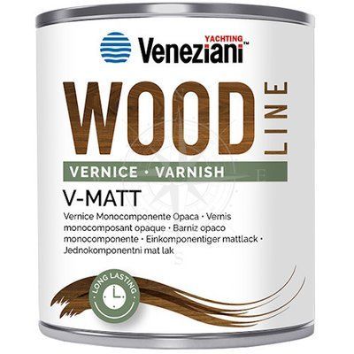 Лак однокомпонентный Veneziani Wood Line, матовый, 750 мл, Osculati. 65.004.02 фото