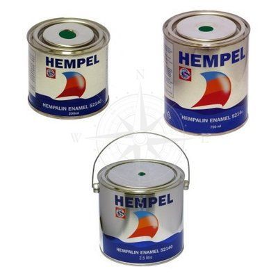 Краска HEMPALIN ENAMEL, зеленая, 0,2 л. Арт. базы 07249 52140-40640/200 фото