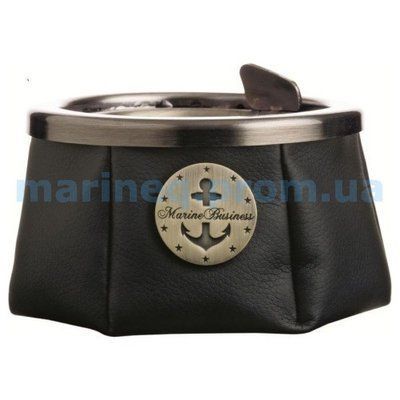 Пепельница Premium Anchor Windproof, черная с якорем, заменитель кожи. (Арт. база 12080) TY30121 фото