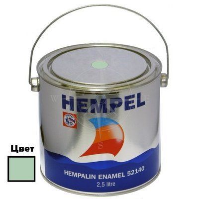Краска HEMPALIN ENAMEL, зеленая, 2,5 л. Арт. базы 07235 52140-40730/2,5 фото